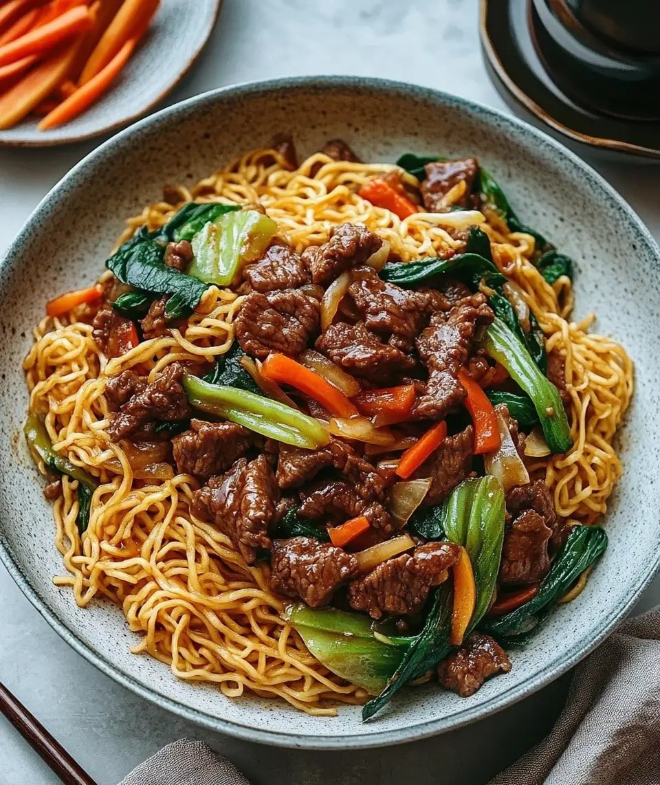 Beef Pan-Fried Noodles: Quick Recipe for Perfection!