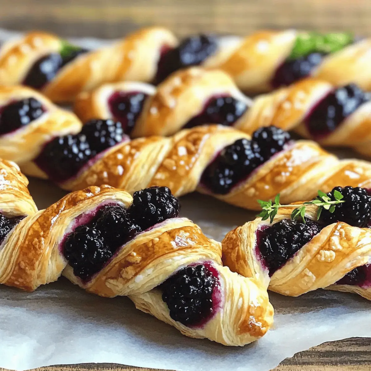 Delicious Blackberry Goat Cheese Puff Pastry Twists to Impress