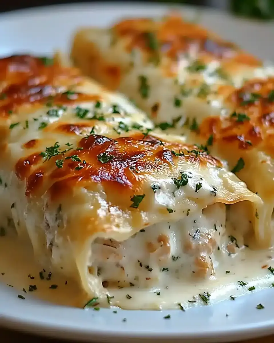 Chicken Alfredo Lasagna Rolls: Delight Your Dinner Guests!