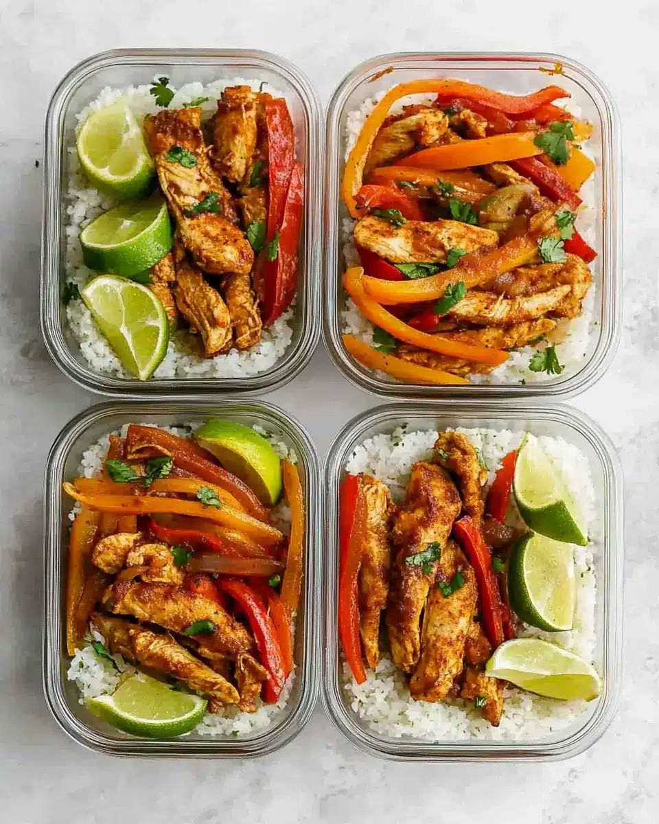 Chicken Fajita Meal Prep Bowls: Easy Healthy Recipes!