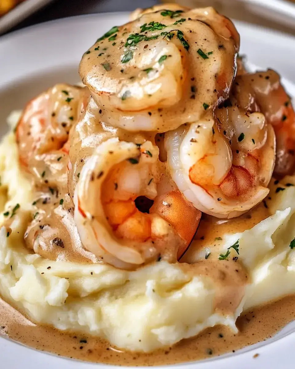 Creamy Garlic Shrimp Over Mashed Potatoes: A Delicacy to Savor