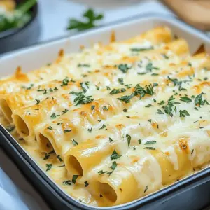 Chicken Manicotti Alfredo