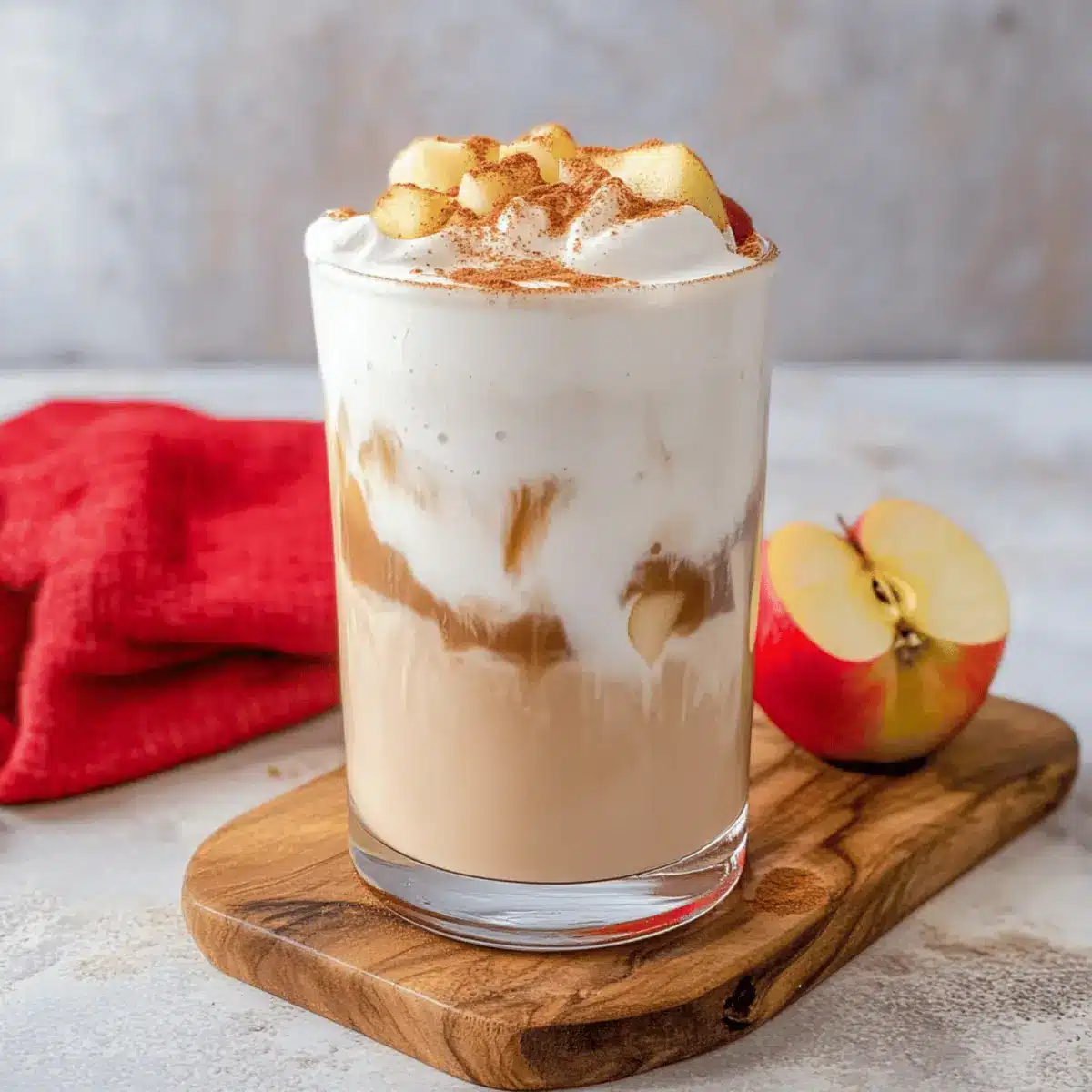 Iced Apple Crisp Cream Chai Latte: Your Cozy Fall Treat