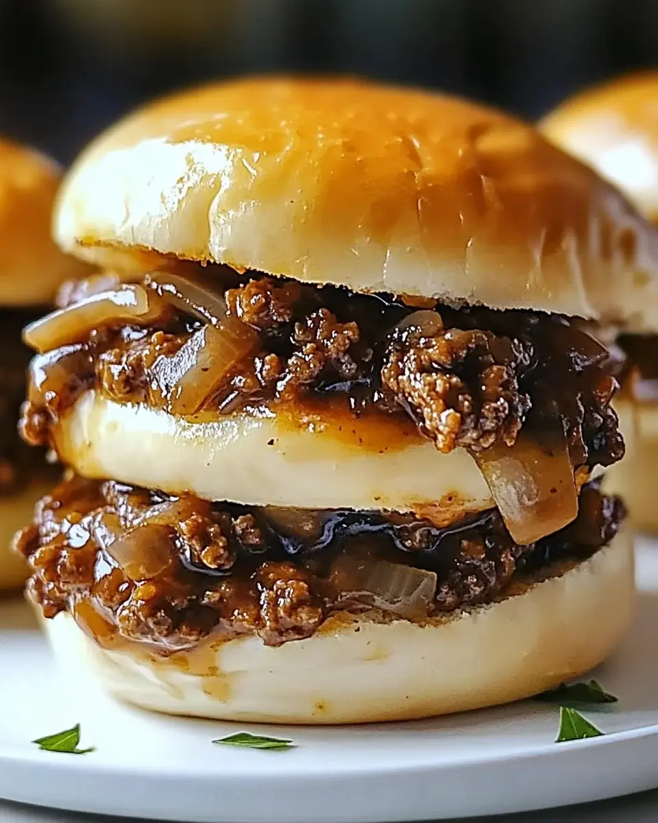 Irresistible French Onion Beef Sloppy Joes will amaze you!