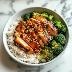Sticky Chicken Bowls