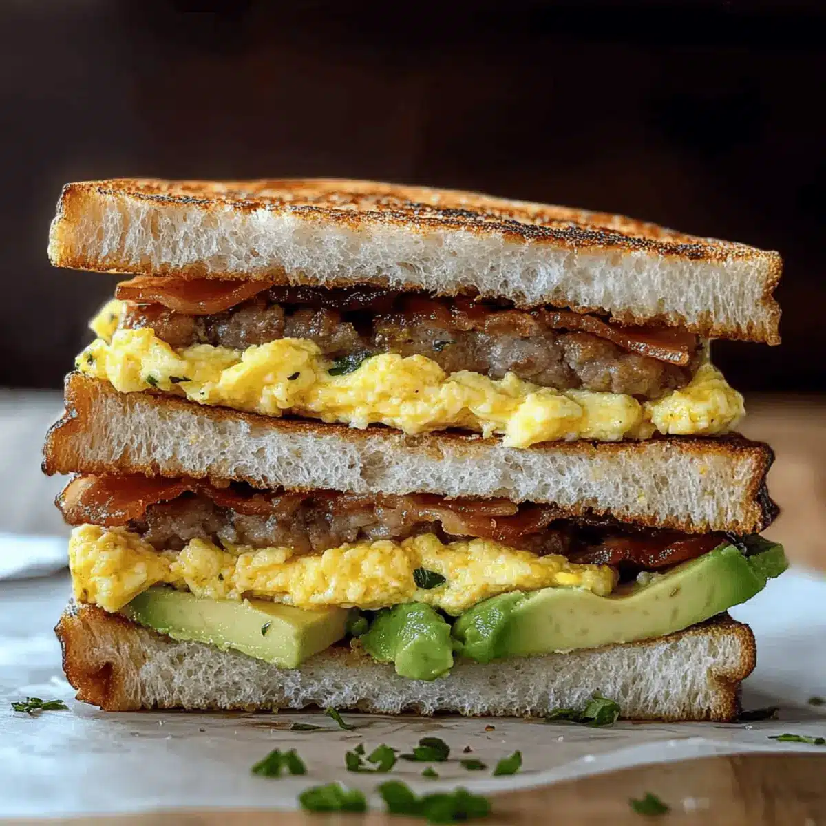 Irresistible Breakfast Club Sandwich with Cowboy Butter Bliss