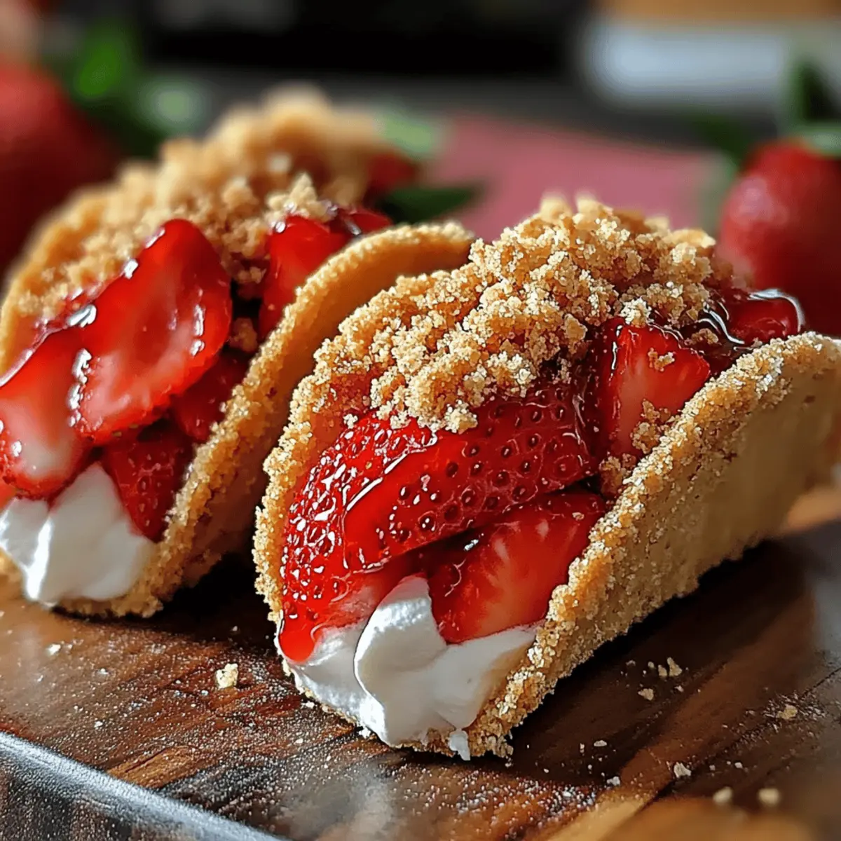 Delightful Strawberry Crunch Cheesecake Tacos for Easy Entertaining