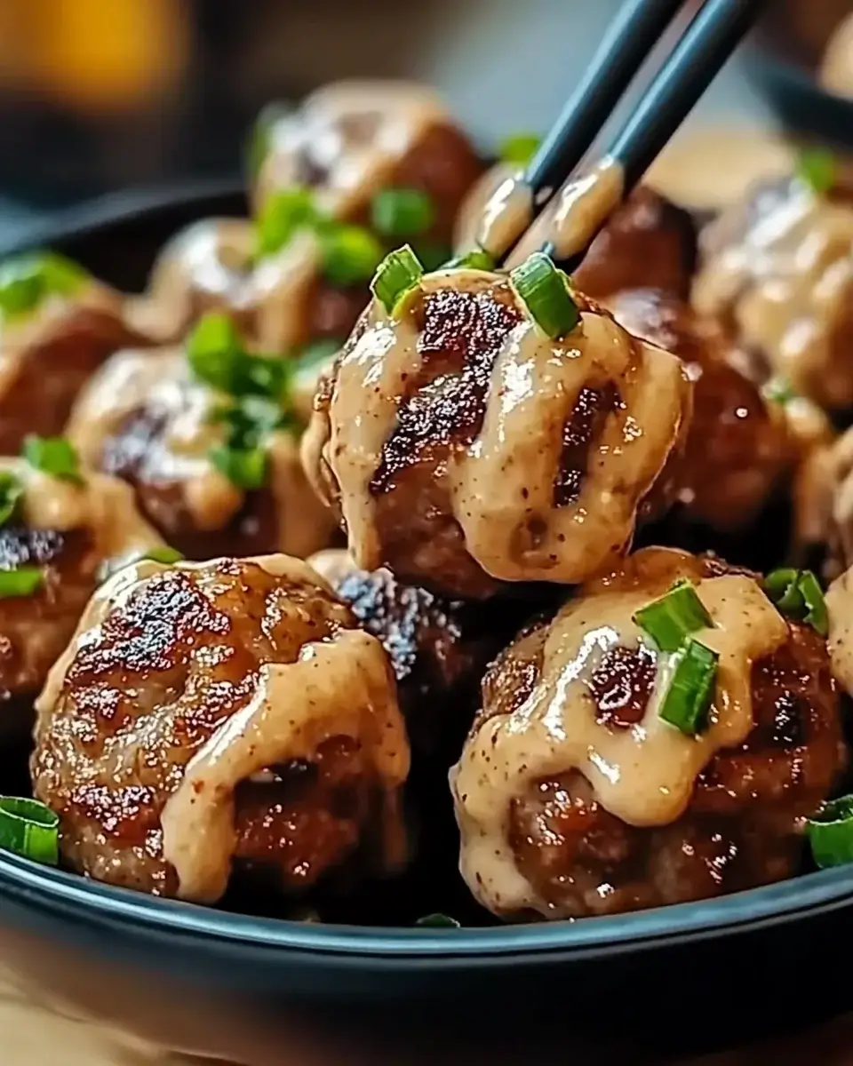 Korean BBQ Meatballs with Spicy Mayo Dip Delight You!