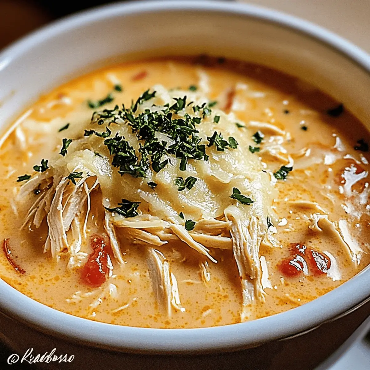 Crock Pot Creamy Chicken Parmesan Soup for Cozy Nights
