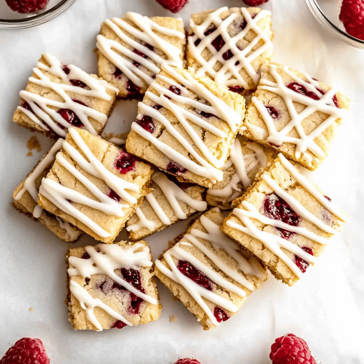 Raspberry Shortbread with White Chocolate for a Sweet Treat