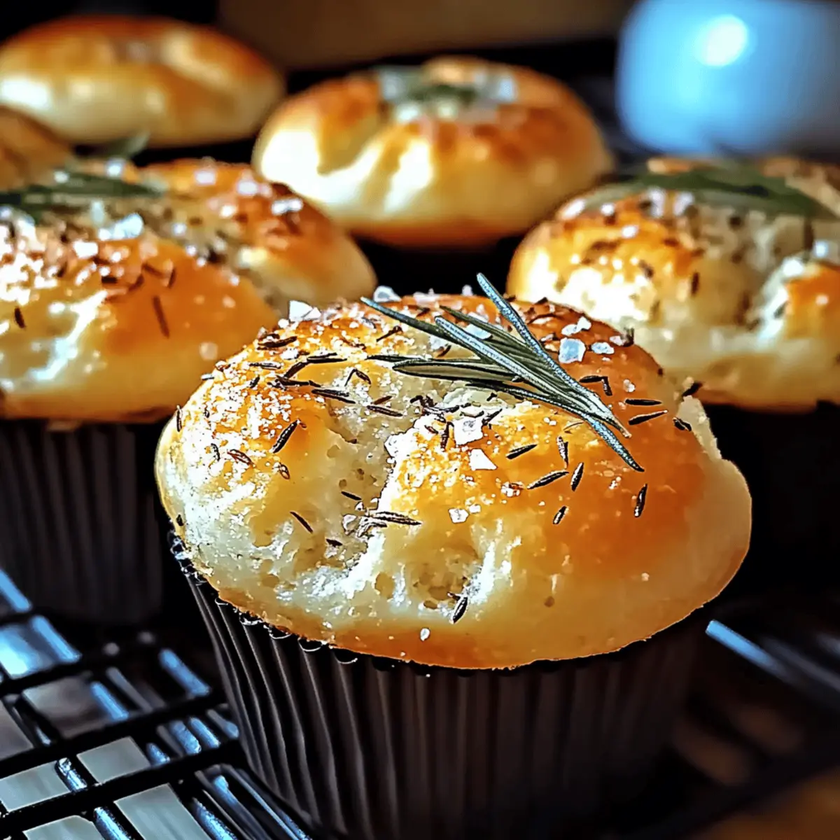 Garlic Rosemary Focaccia Muffins for Irresistible Snacking