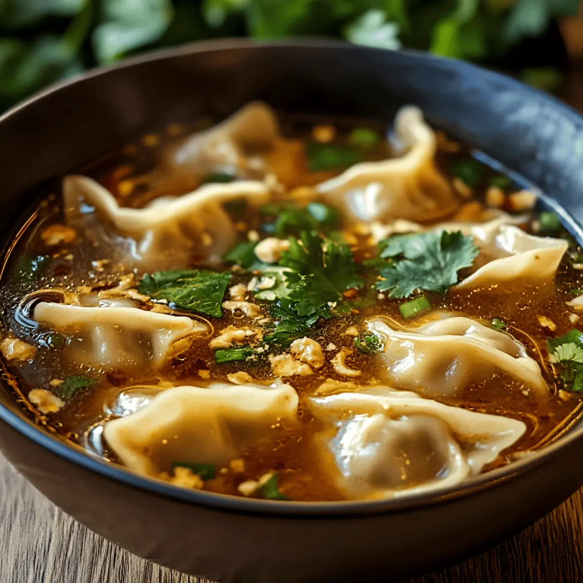 Warm and Cozy Thai Potsticker Soup for Soulful Comfort