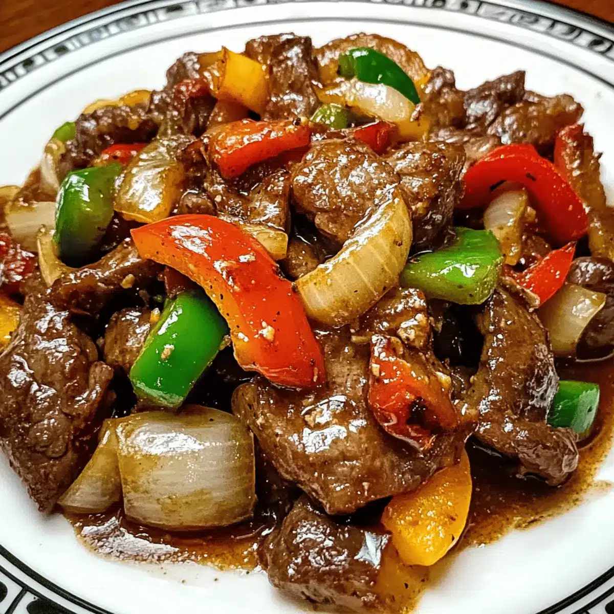 Savory Pepper Steak with Bell Peppers and Onion Bliss