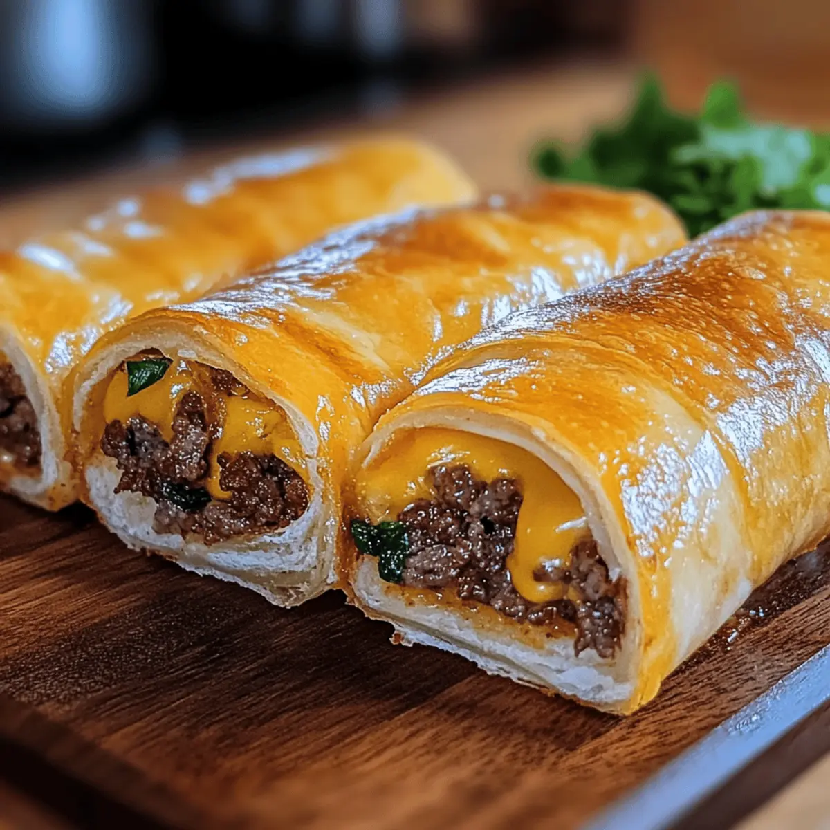 Garlic Butter Beef Cheeseburger Rollups: Comfort in Every Bite