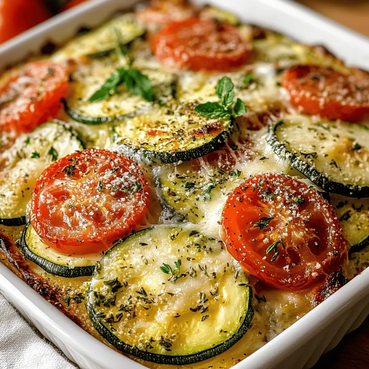 Parmesan Tomato Zucchini Bake: A Cozy Summer Comfort
