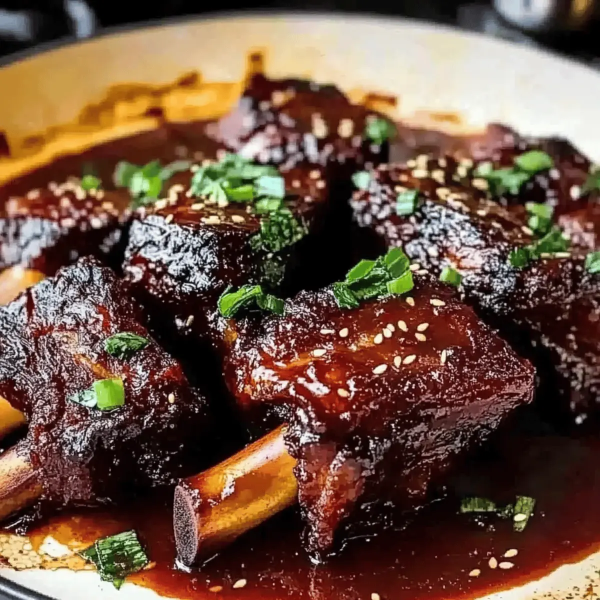 Delicious Caramelized Slow Roast Asian Beef Short Ribs