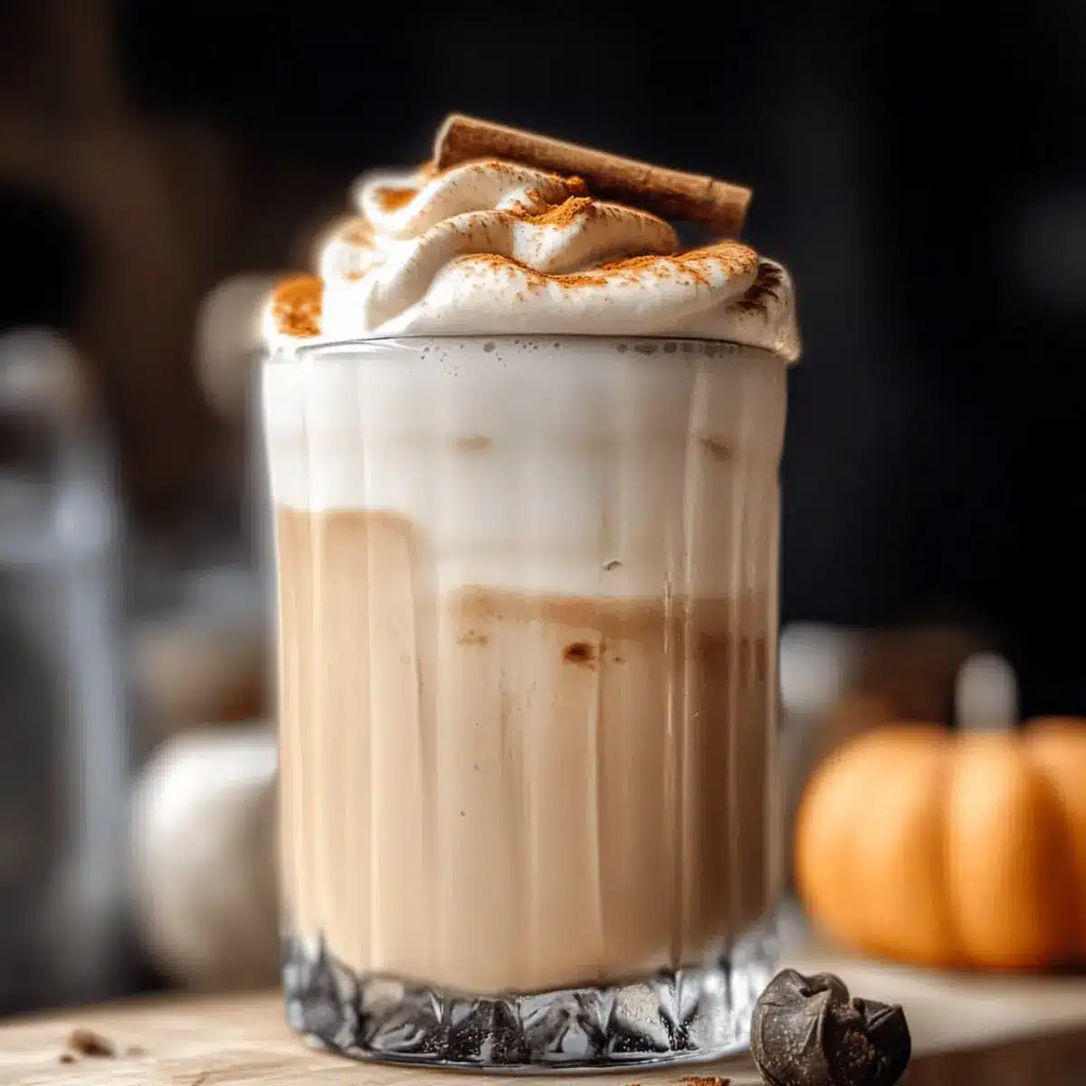 Delicious Iced Pumpkin Cream Chai Tea Latte to Cozy Up With