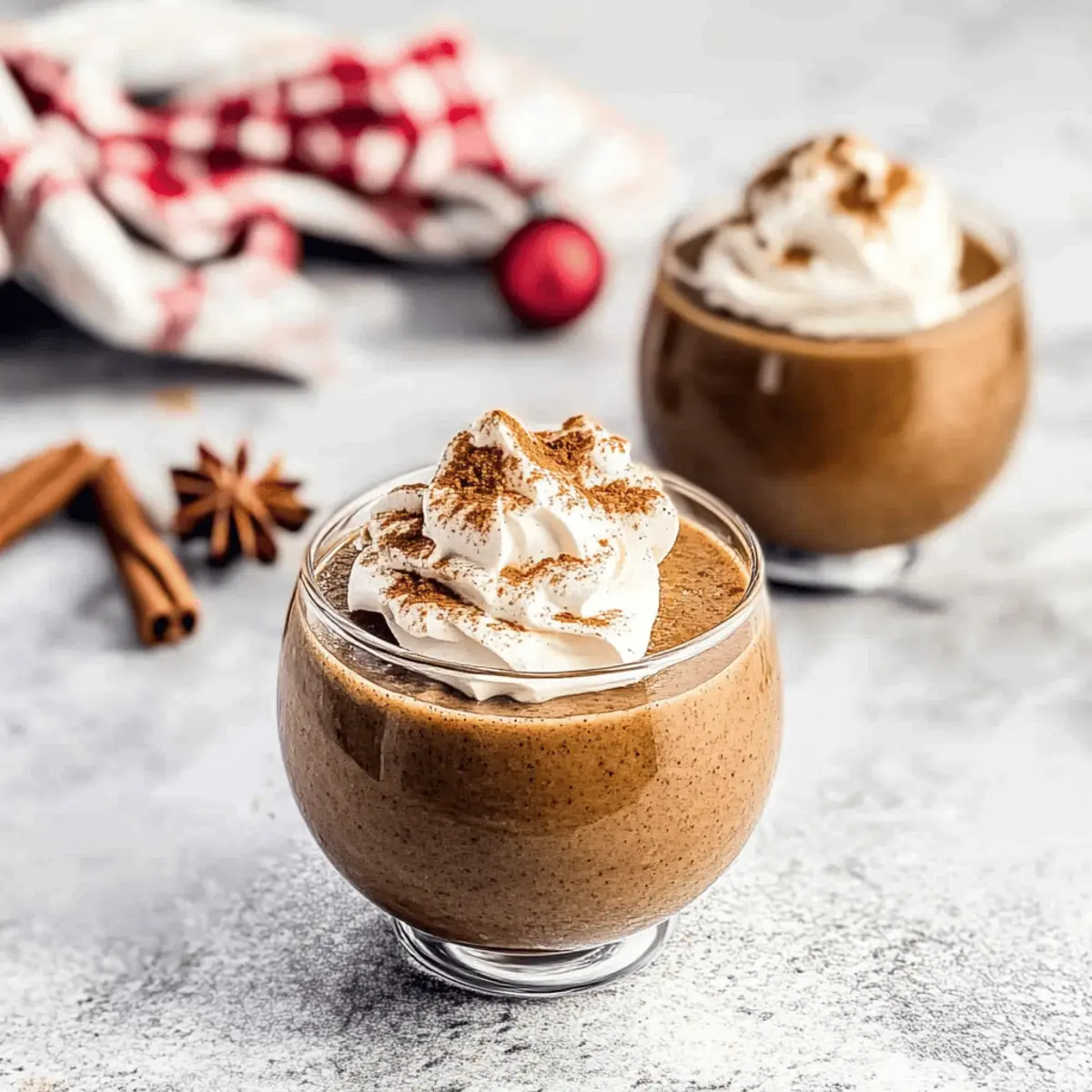 Irresistible Gingerbread Pudding with Creamy Eggnog Topping