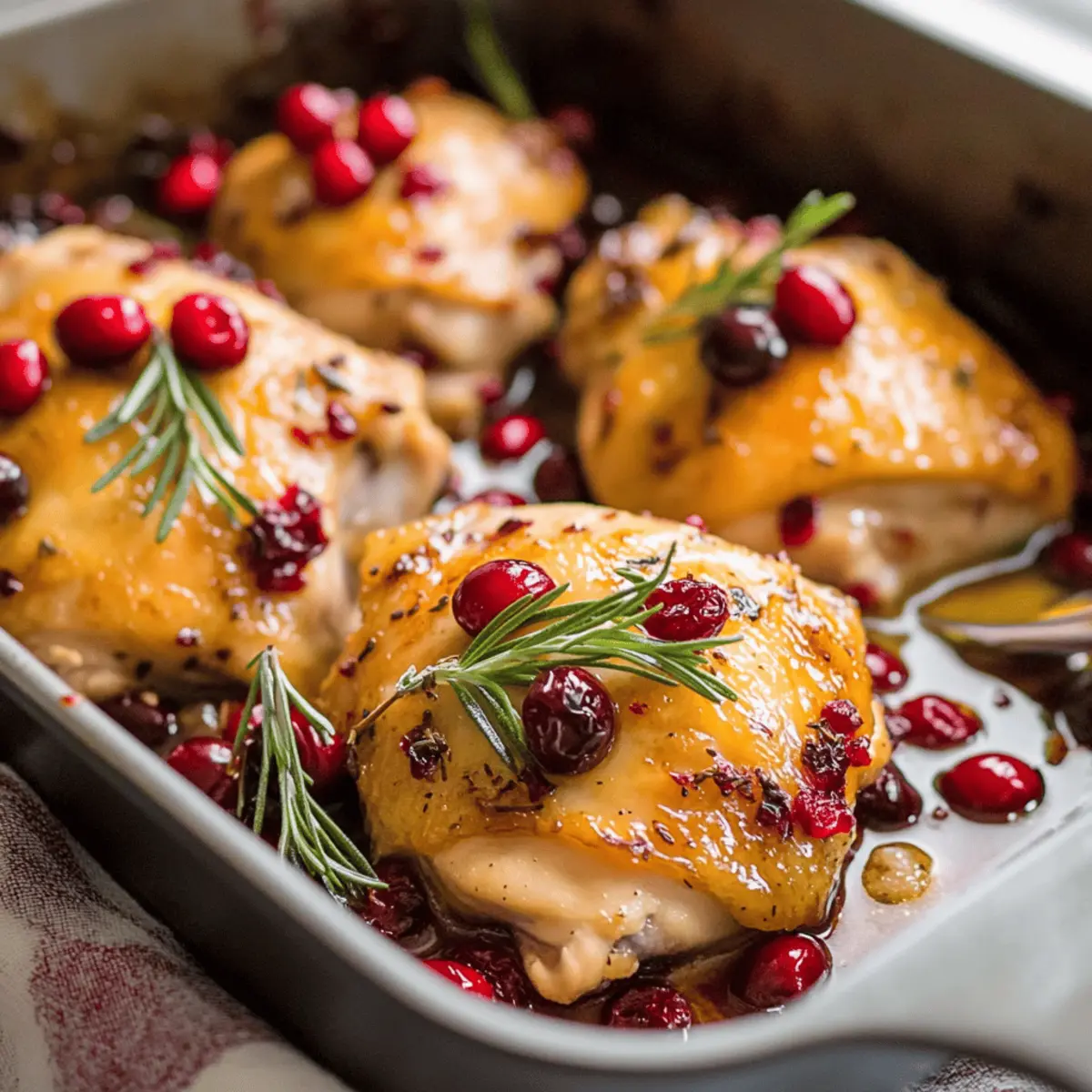 One-Pan Cranberry Rosemary Chicken for a Cozy Dinner Night