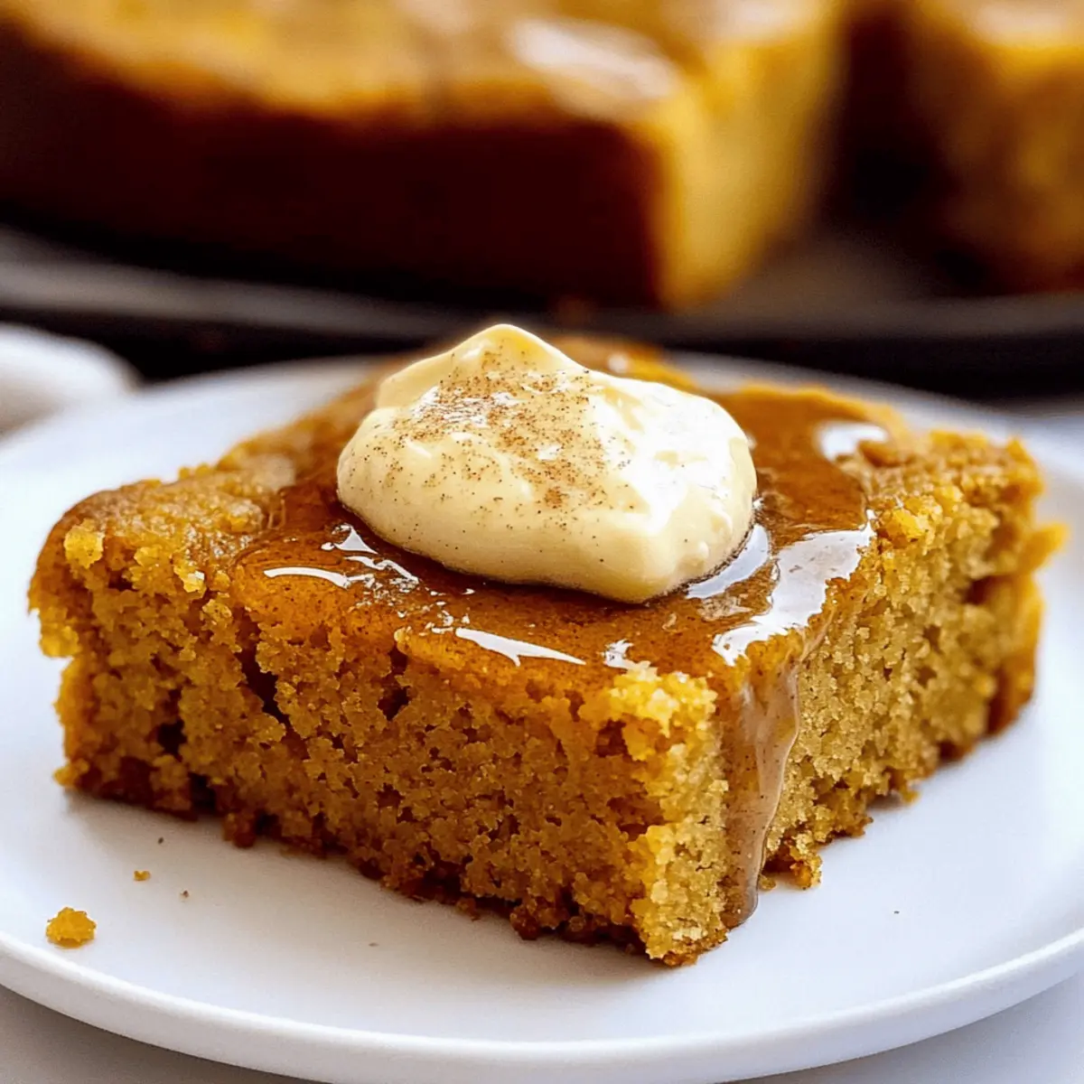 Cozy Pumpkin Cornbread with Cinnamon Honey Butter Delight