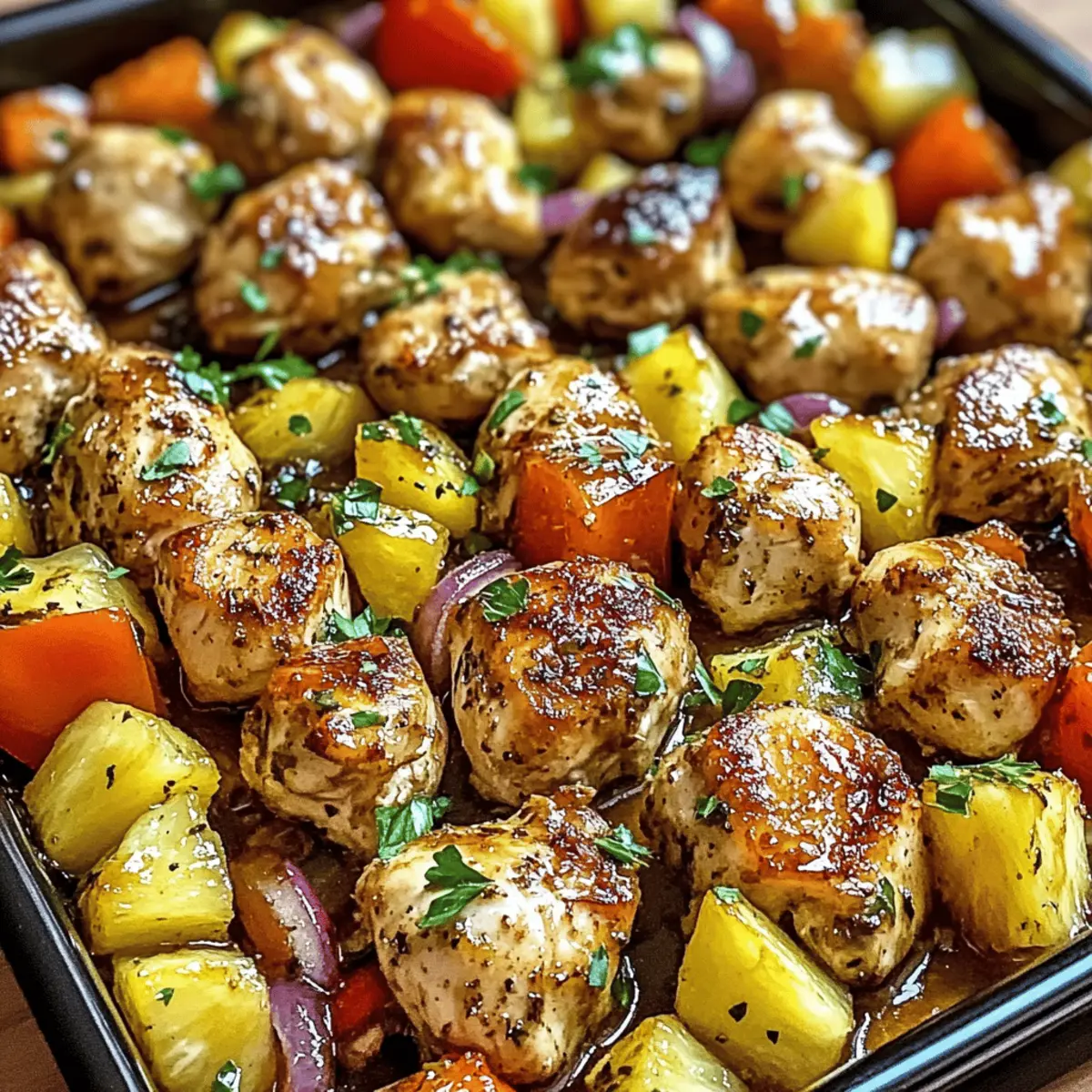 Hawaiian Chicken Sheet Pan: Tropical Flavor for Busy Nights
