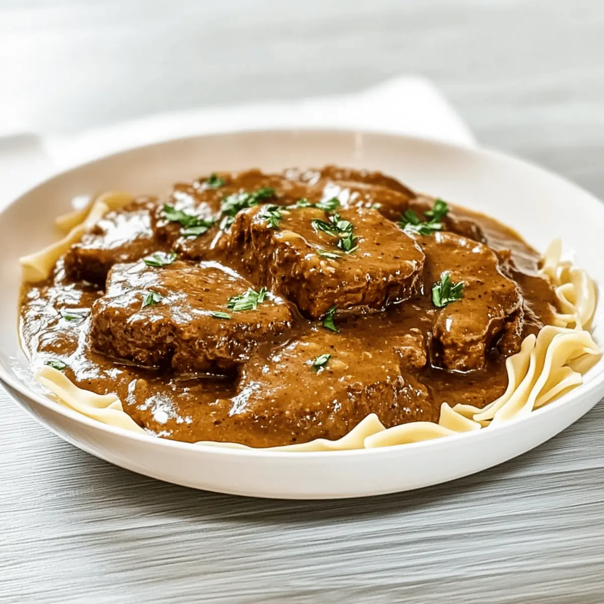 Tender Crock Pot Cube Steak with Savory Gravy Delight