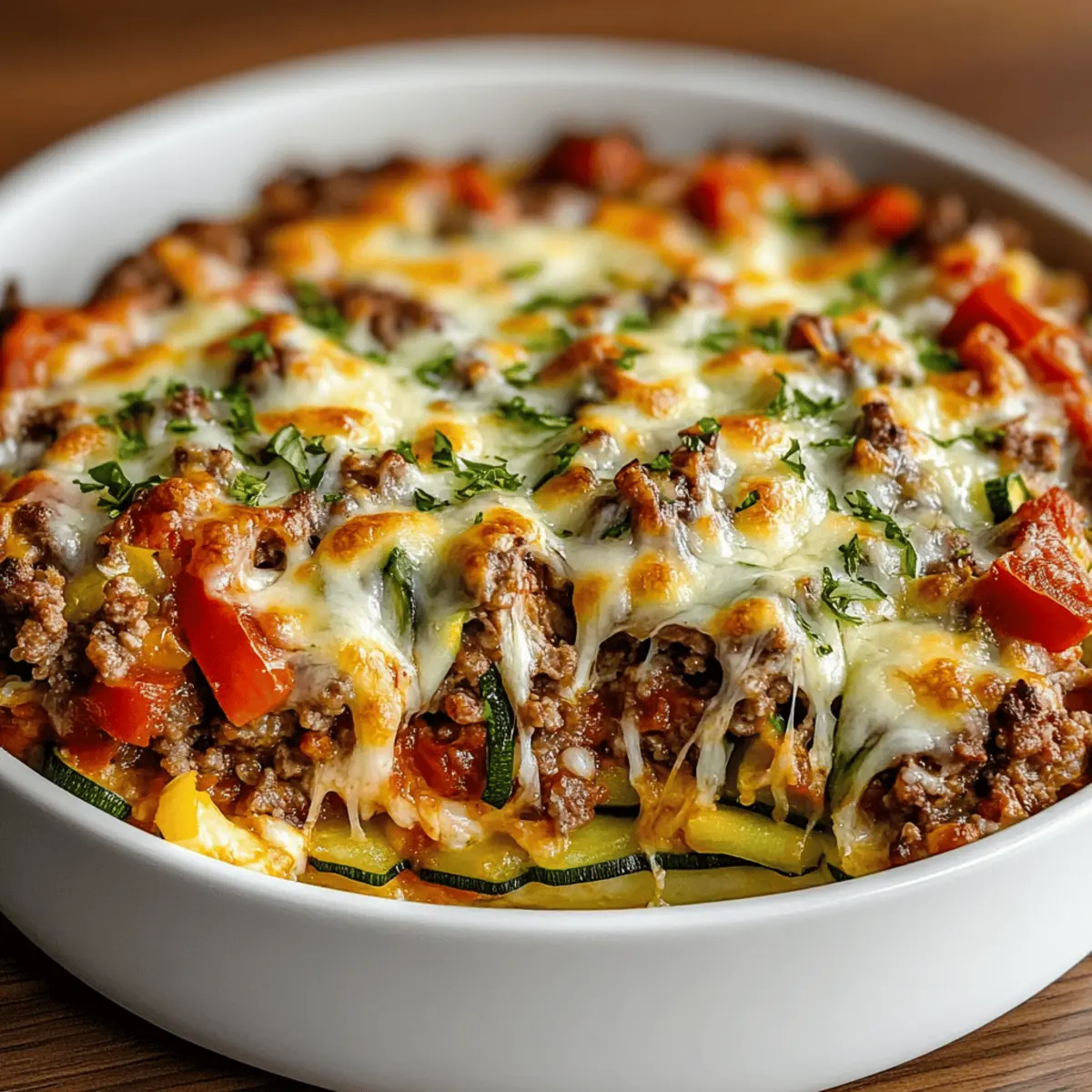 Zucchini Pizza Casserole: A Flavorful Low-Carb Delight