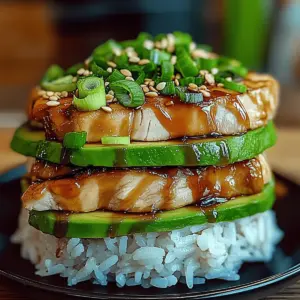 Teriyaki Chicken Avocado Rice