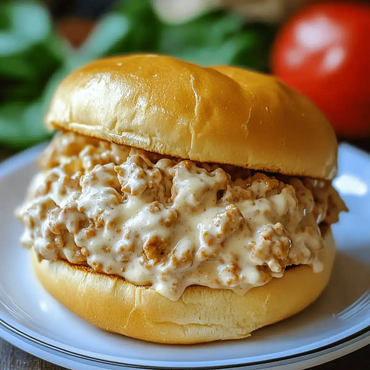 Creamy Chicken Alfredo Sloppy Joes for Comfort Food Bliss