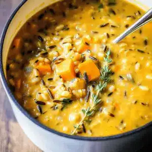 Nourishing Pumpkin Wild Rice Soup