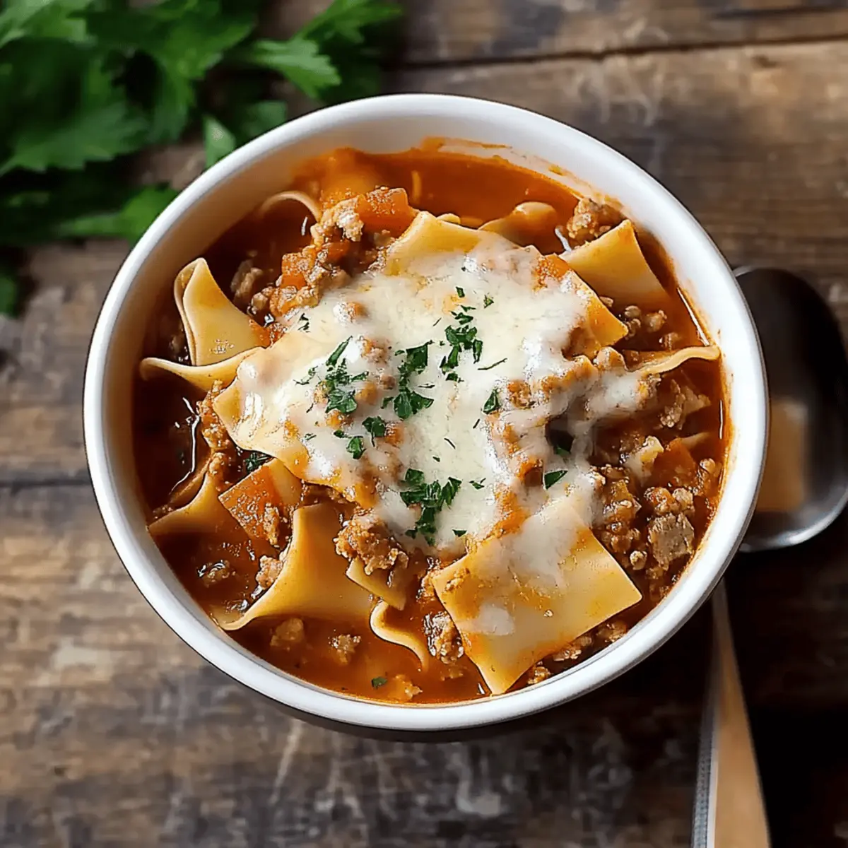 Cozy Up with Easy Lasagna Soup No Ricotta in 30 Minutes