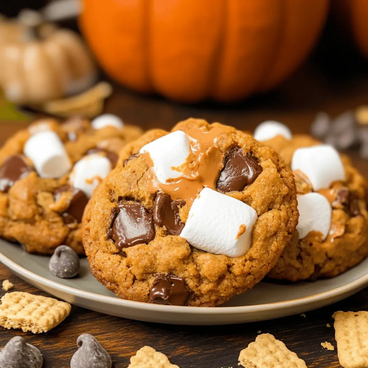 Pumpkin S’mores Cookies That Will Warm Your Fall Days