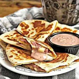 Corned Beef and Swiss Reuben Quesadillas