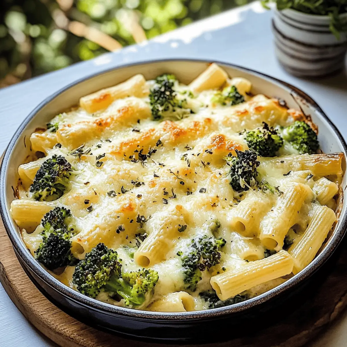 Creamy Baked Ziti with Broccoli & Alfredo Sauce Delight