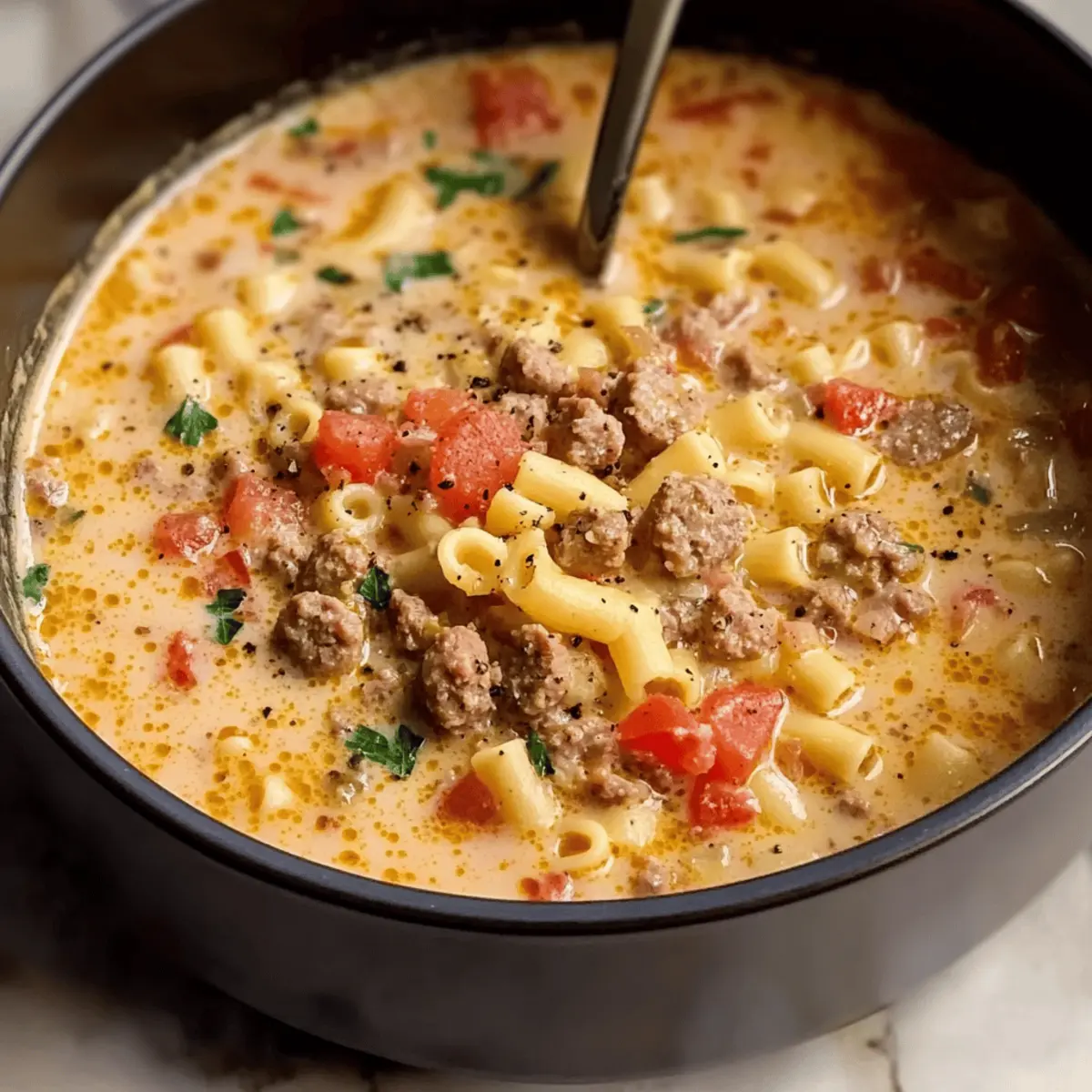 Creamy Parmesan Italian Sausage Ditalini Soup for Cozy Nights