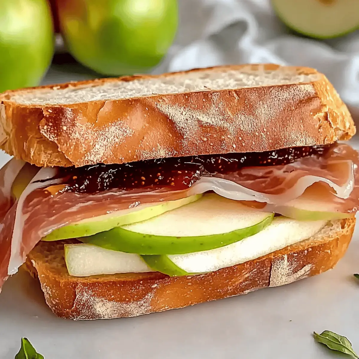 Delicious Prosciutto Fig Jam Sandwich for Quick Gourmet Lunch