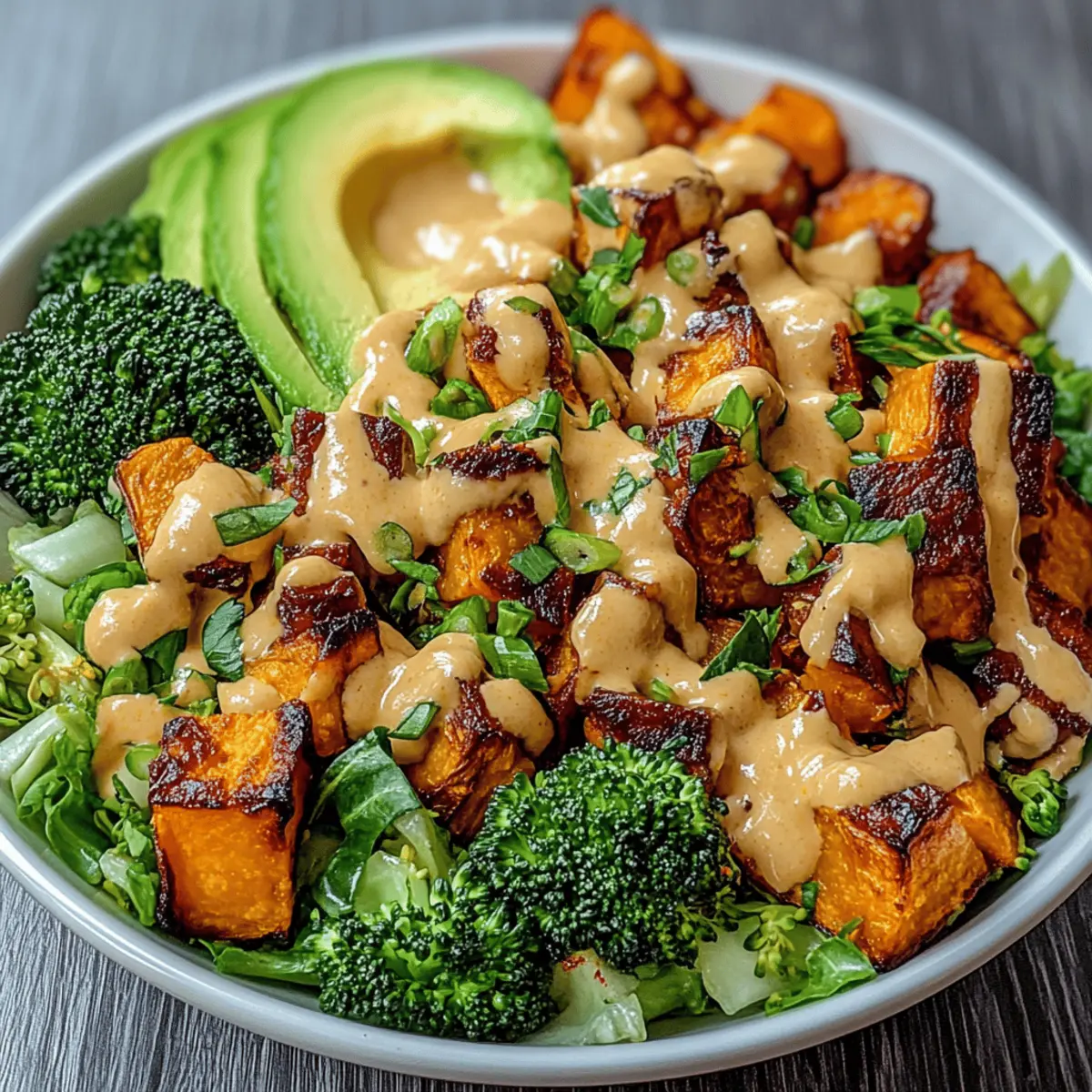 Thai Peanut Sweet Potato Buddha Bowl for a Wholesome Feast