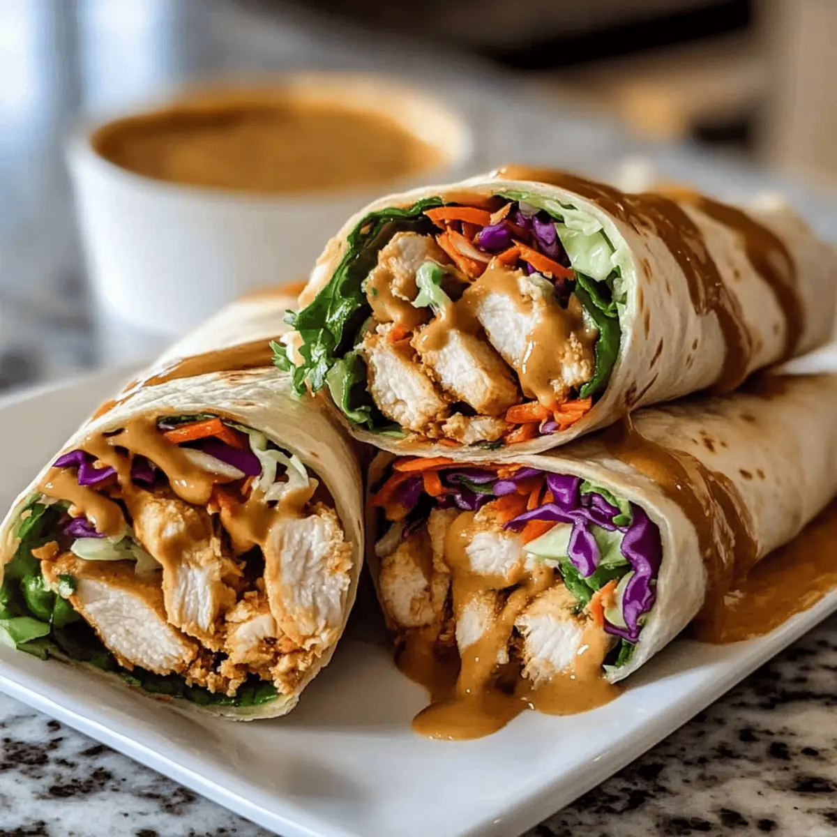 Irresistible Thai Peanut Chicken Wraps Ready in 15 Minutes