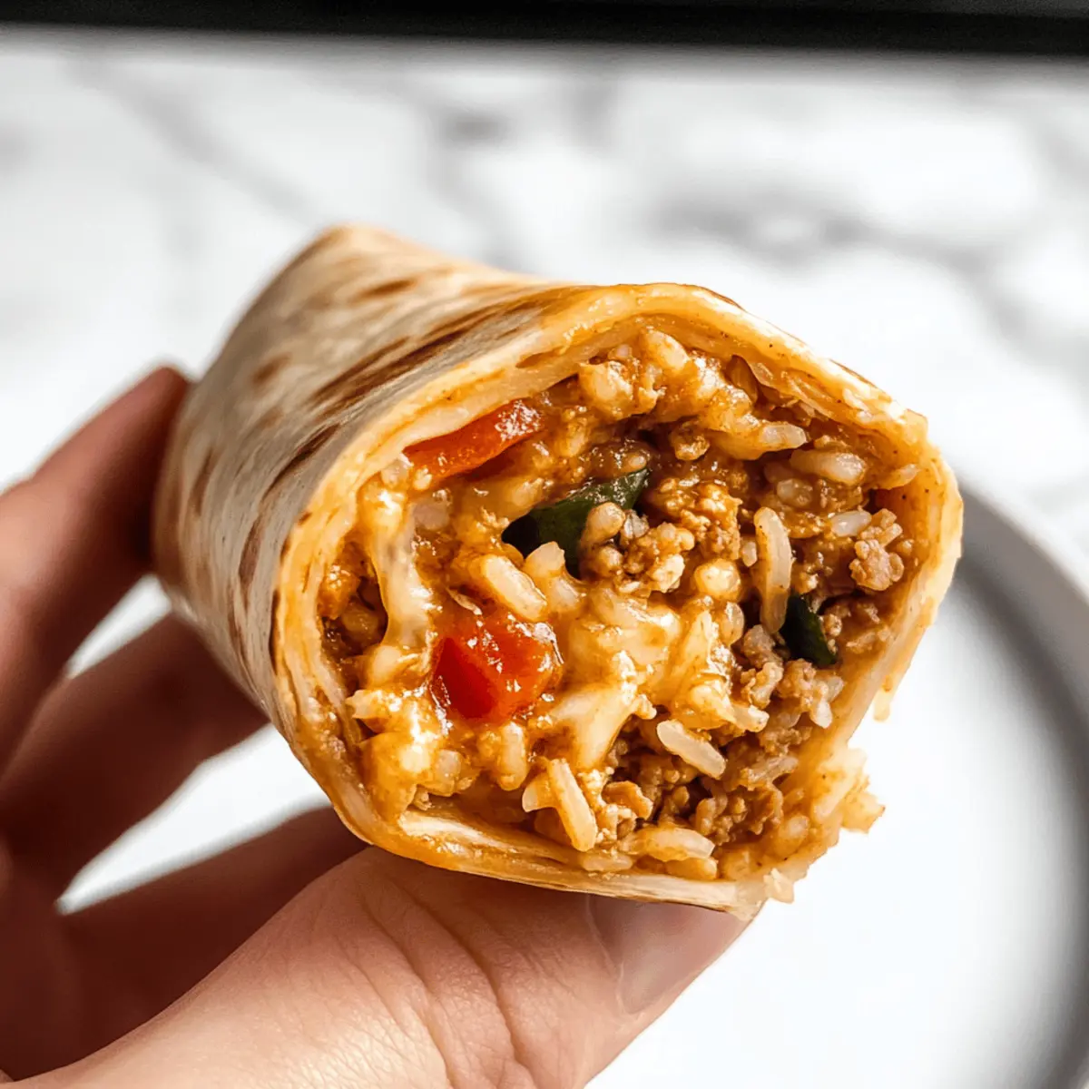 Delicious Cheesy Ground Chicken and Rice Burritos You’ll Love
