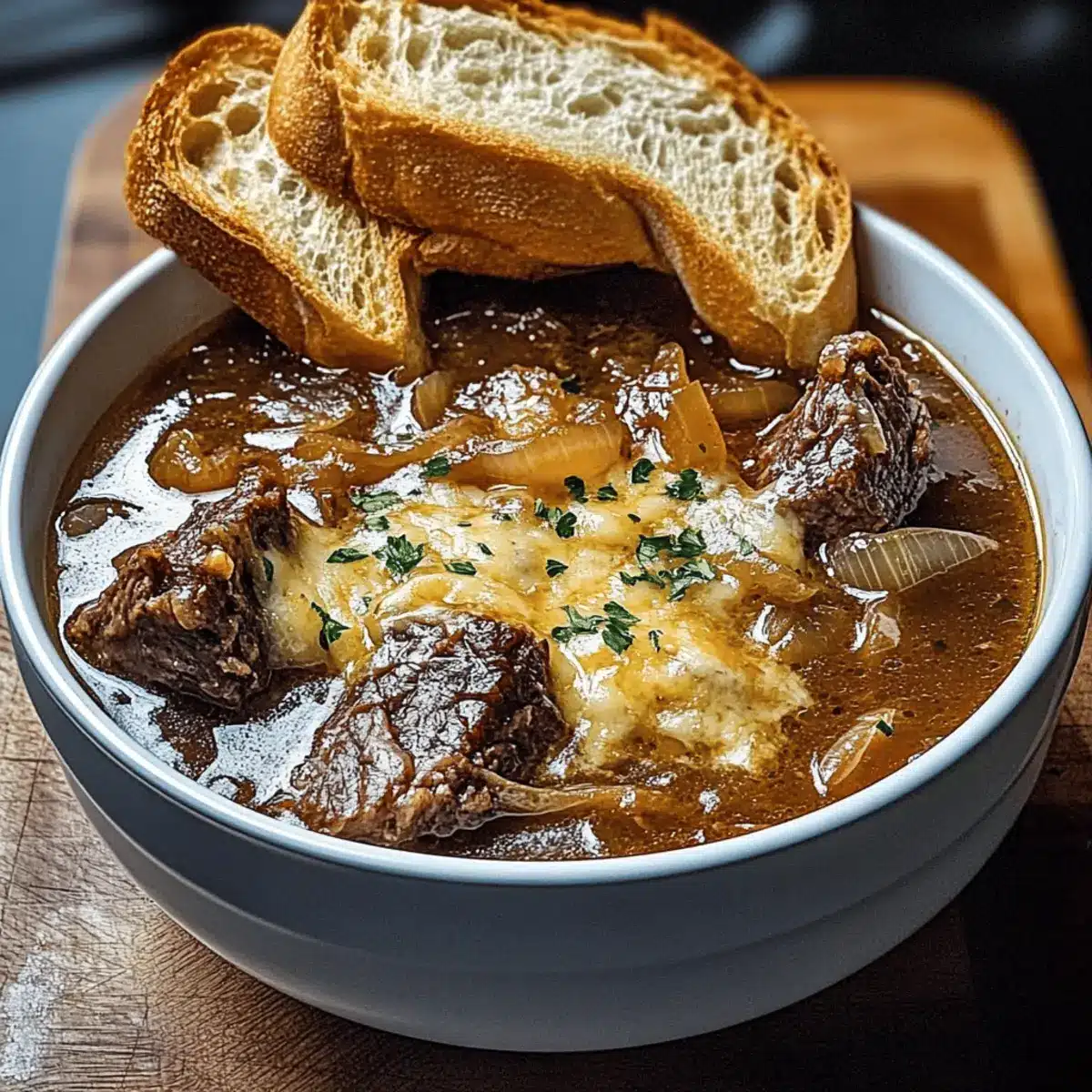 Hearty French Onion Beef Short Rib Soup for Cozy Evenings