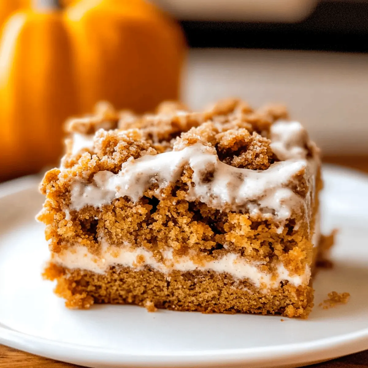 Delicious Pumpkin Coffee Cake with Crunchy Streusel Layers