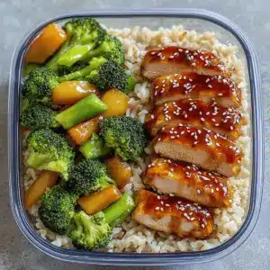 Meal Prep Teriyaki Chicken Bowls