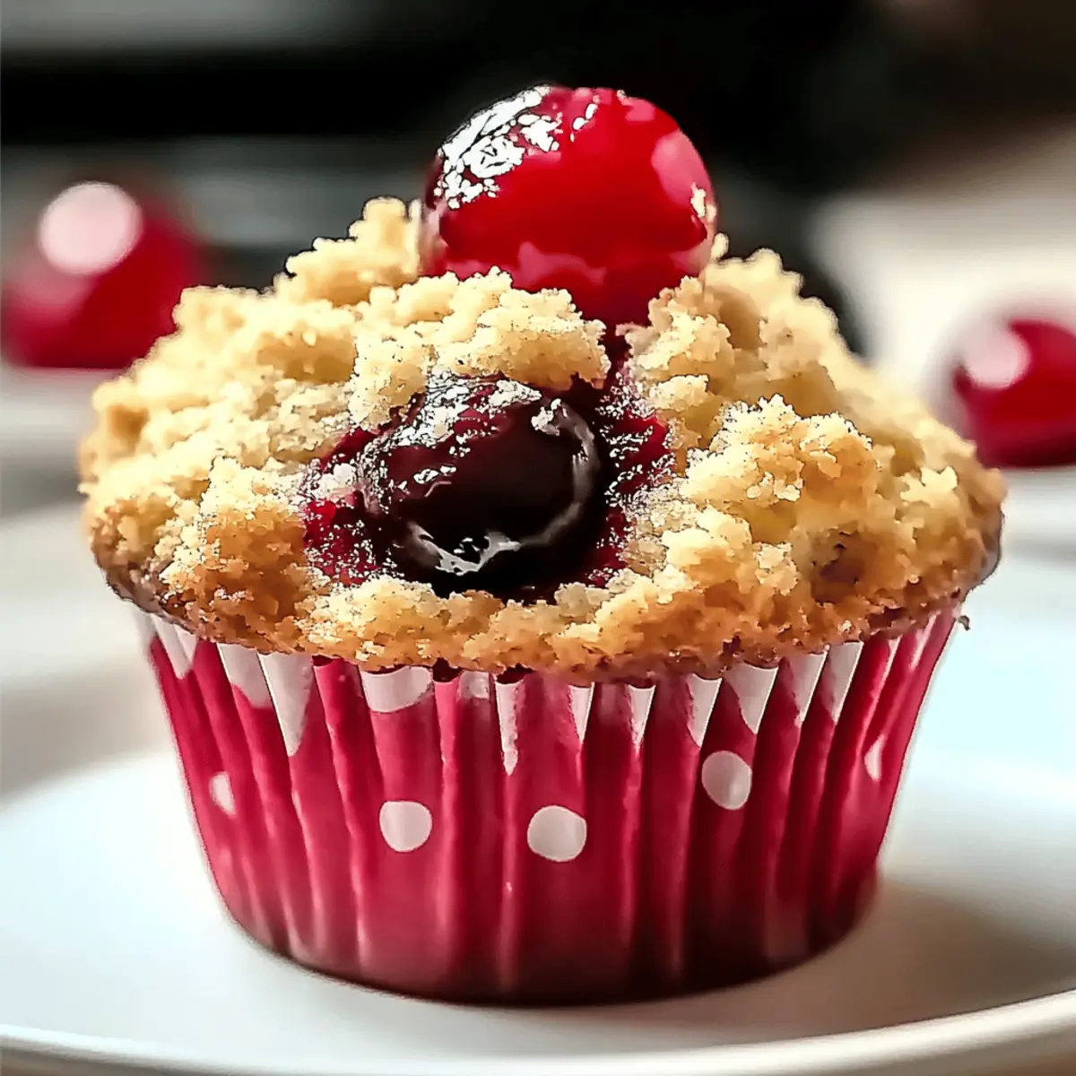 Cherry Cobbler Muffins That Taste Like Home-Made Bliss