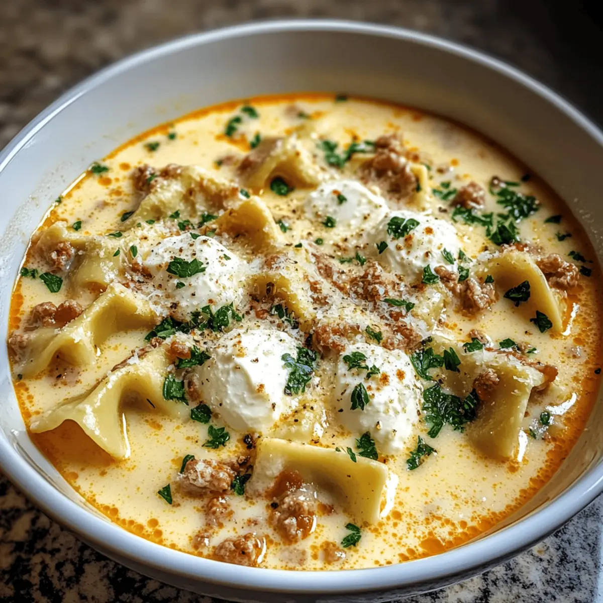Creamy Alfredo Lasagna Soup that Warms Your Soul