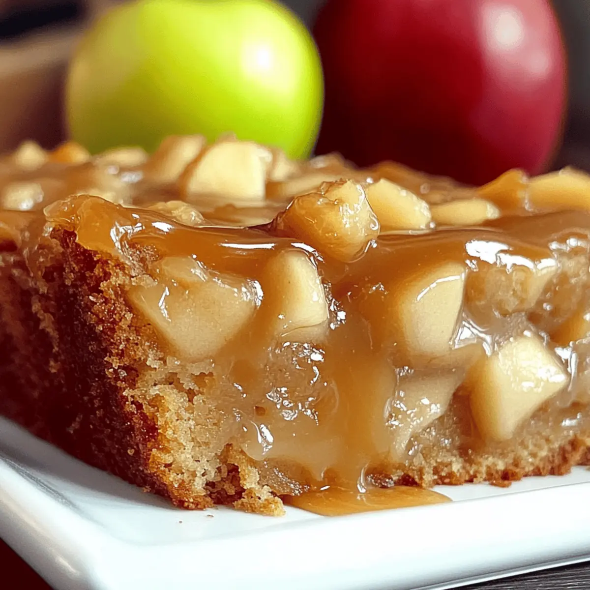 Irresistible Apple Dapple Cake with Sweet Caramel Glaze