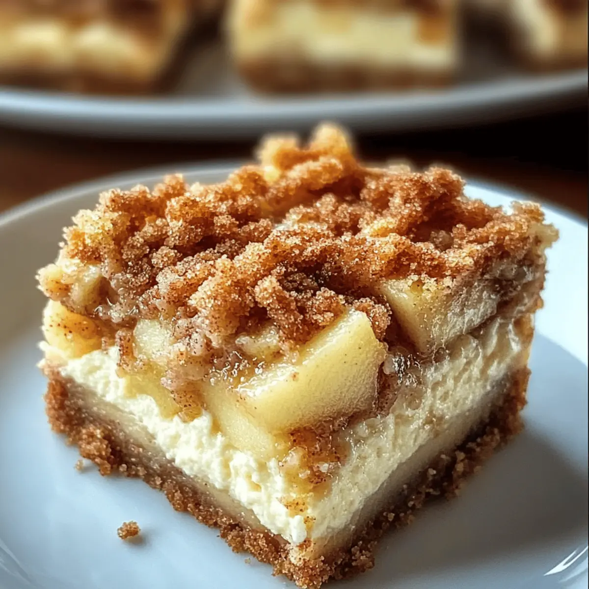Irresistible Apple Streusel Cheesecake Bars for Cozy Nights