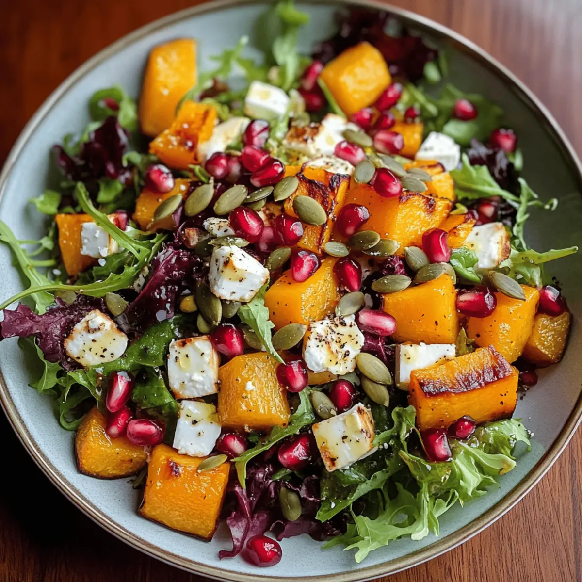 Autumn Harvest Salad with Pomegranates for a Cozy Fall Feast