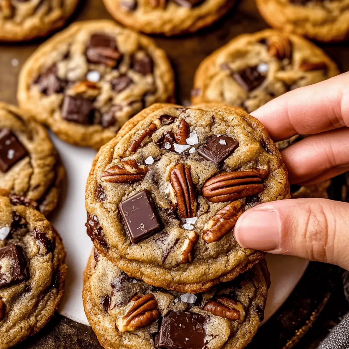 Indulge in Brown Butter Bourbon Pecan Chocolate Chunk Cookies