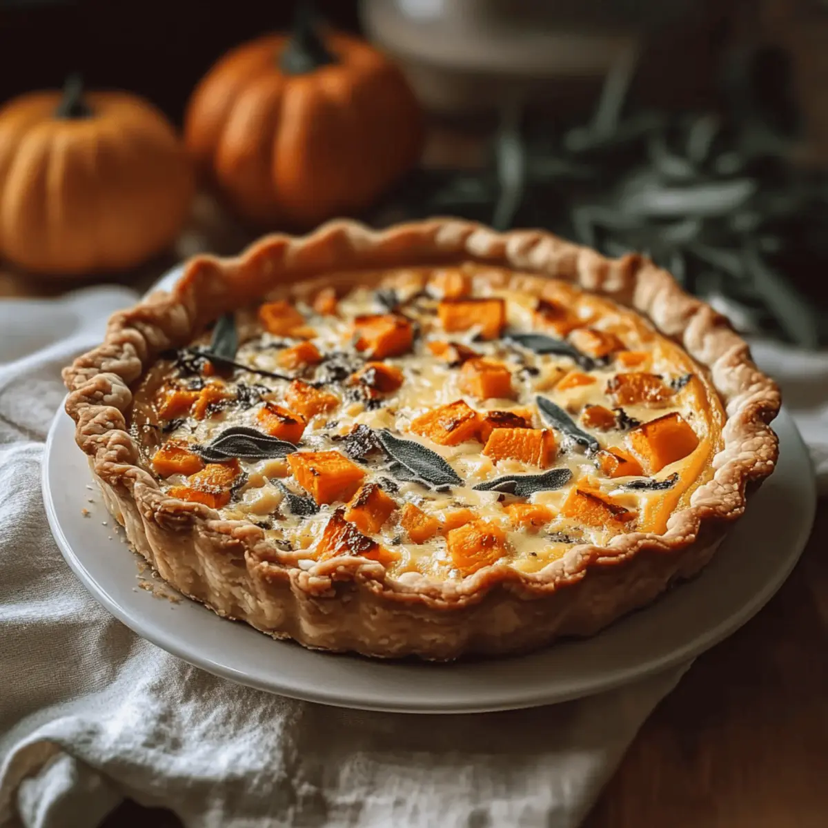 Hearty Butternut Squash & Sage Quiche for Cozy Gatherings