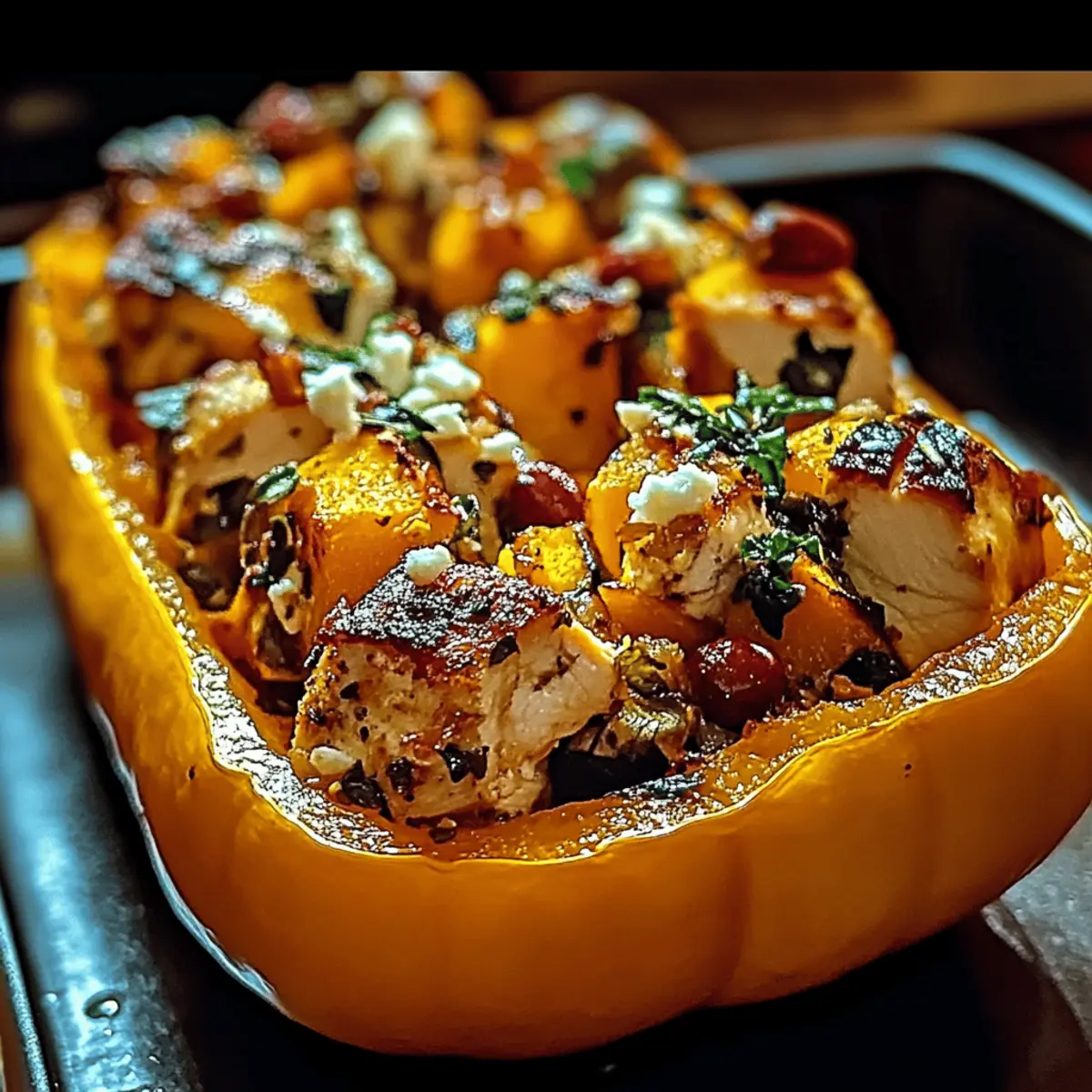 Delicious Butternut Squash with Chicken for a Cozy Dinner